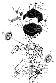 Drive Components Diagram and Parts List for 621401X85NA 2005 Briggs and Stratton Snow Blower